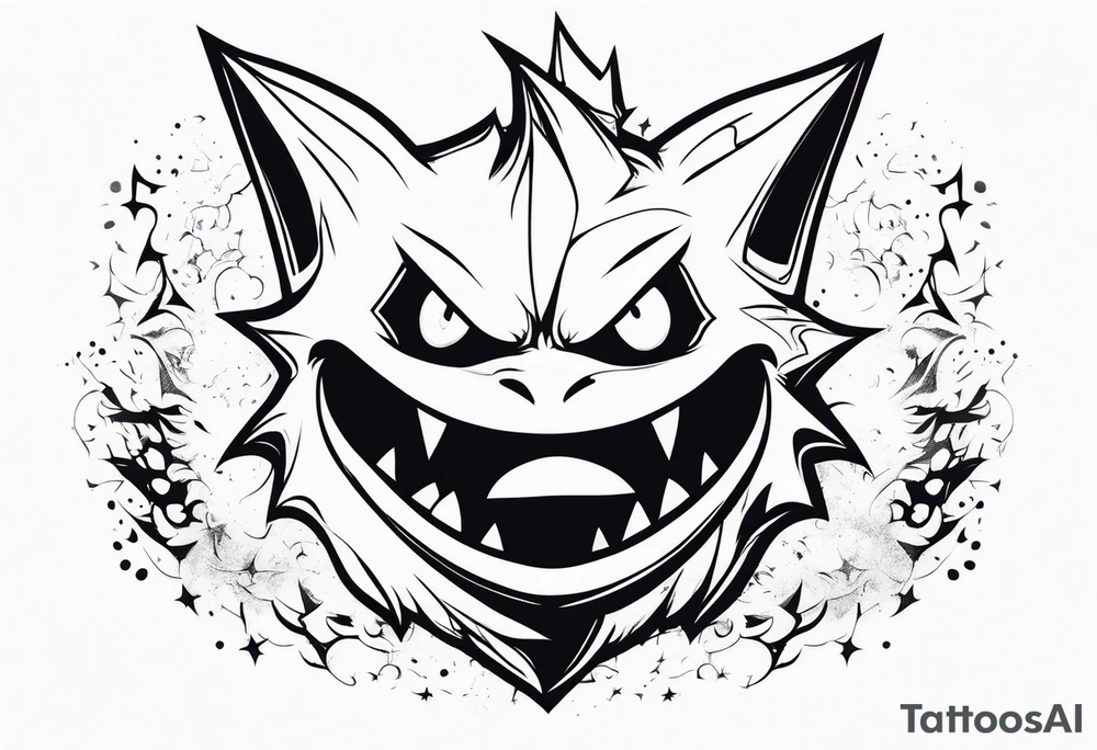 Gengar as Ichigo Kurosaki Vasto Lorde 
Hollow form tattoo idea