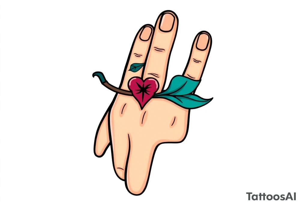 finger tattoo on the finger tattoo idea