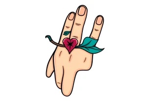 finger tattoo on the finger tattoo idea