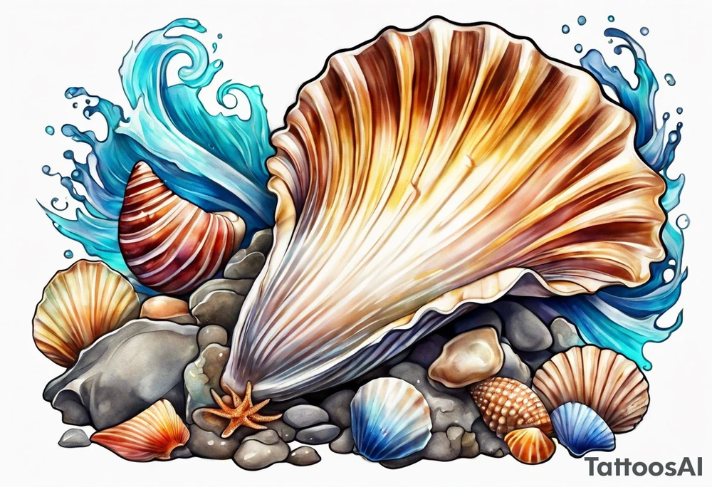 junopia seashell tattoo idea