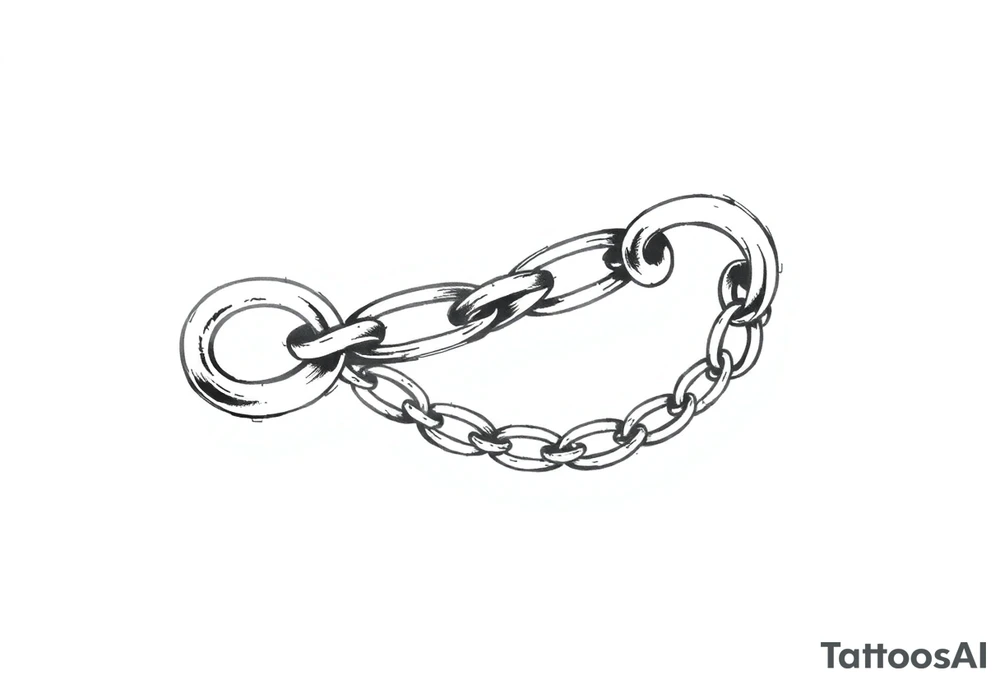 Chain tattoo idea