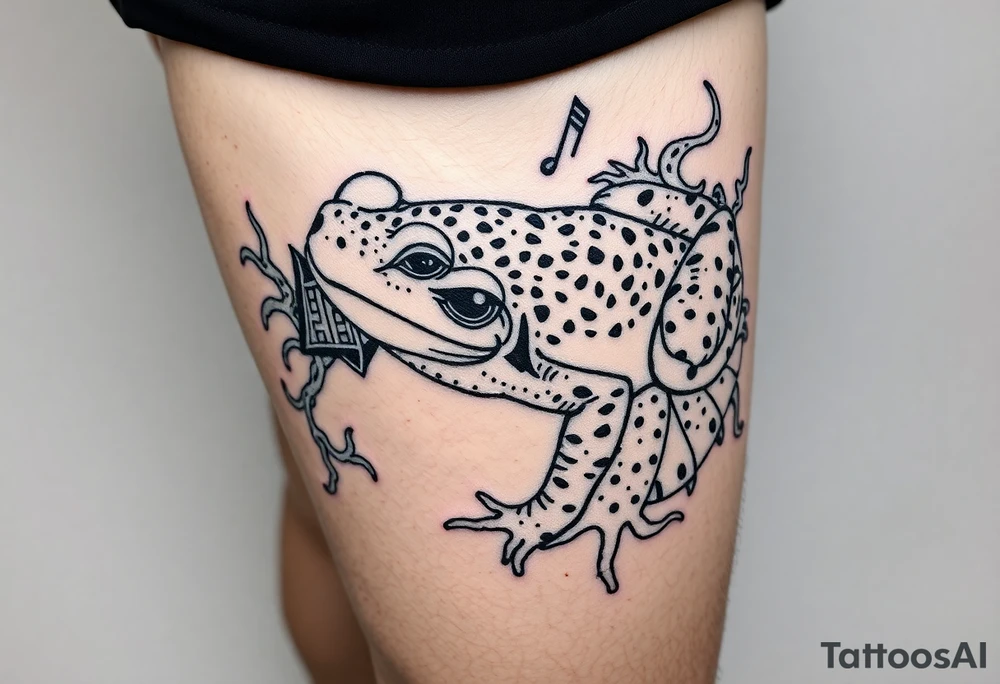 Toad sage japanese traditional tattoo idea