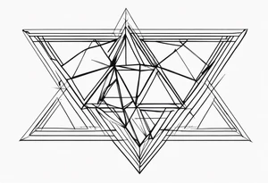 Fractal auto similar triangles tattoo idea