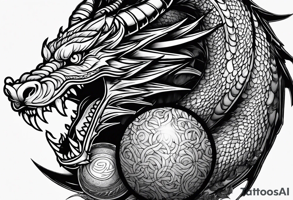 Drank all z shen Ron tattoo with dragon balls tattoo idea