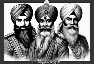 Hari Singh nalwa Sikh army tattoo idea