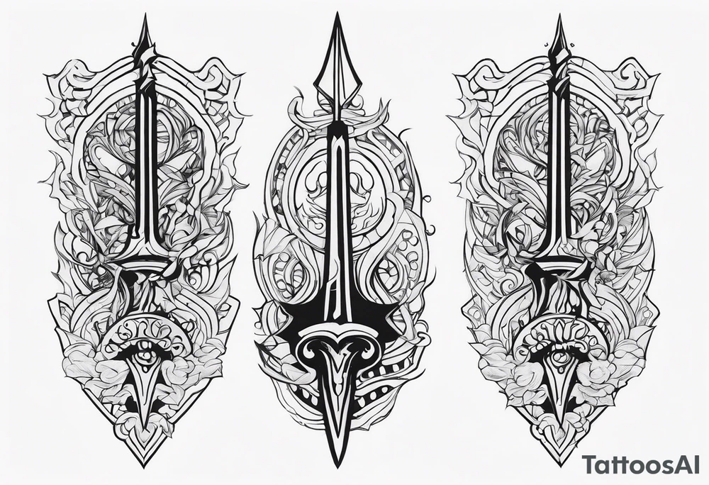 Trident tattoo idea