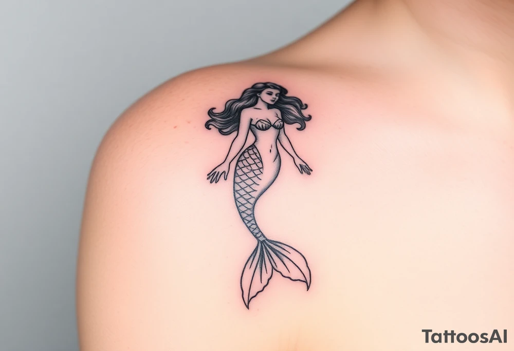 mermaid tattoo tattoo idea