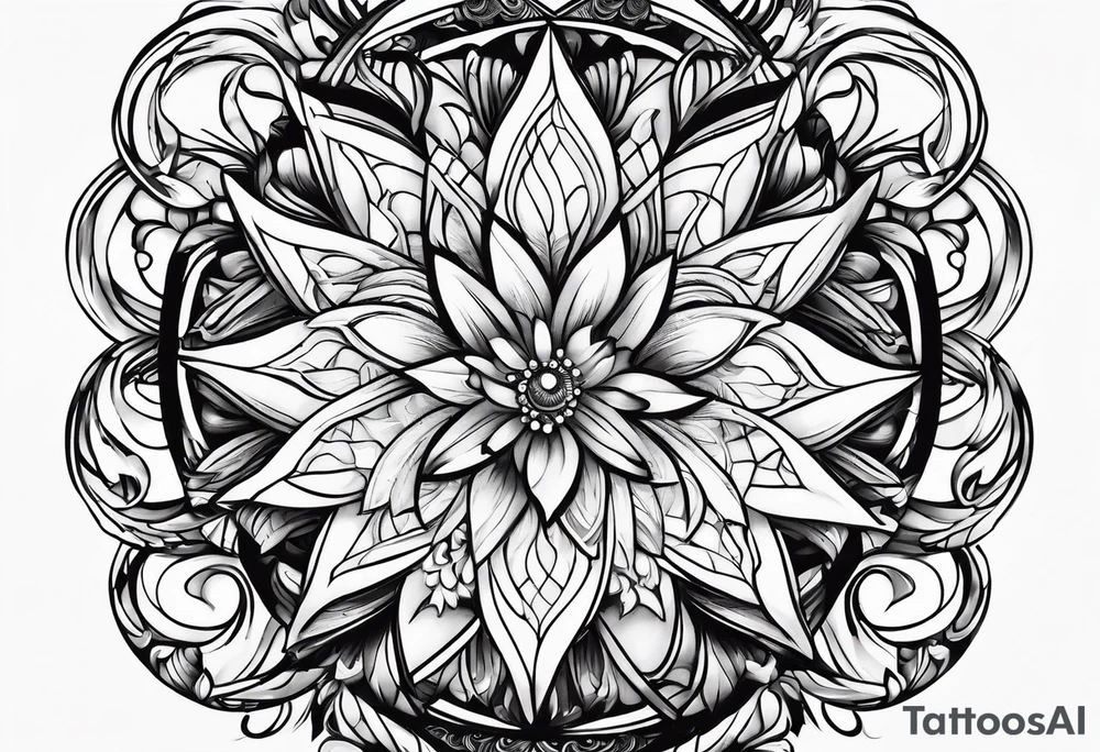 Morning star whip lit tattoo idea