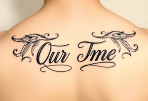 Couple tattoo idea with our names tattoo idea