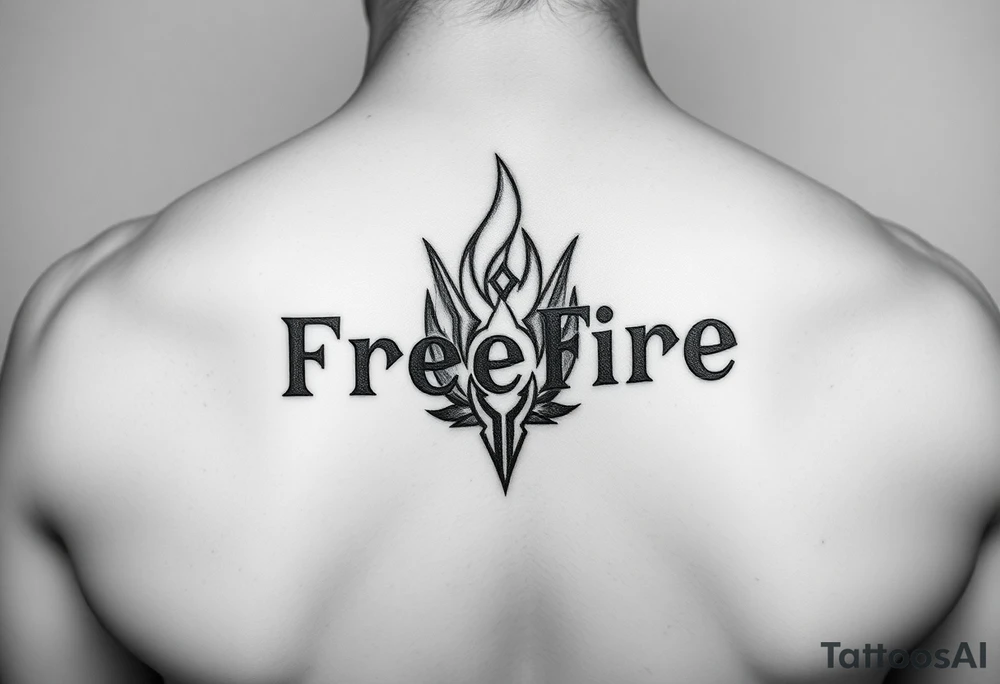 Freefire logo tattoo idea