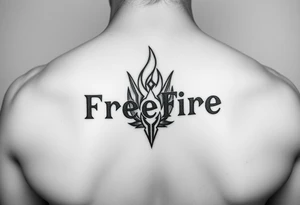 Freefire logo tattoo idea