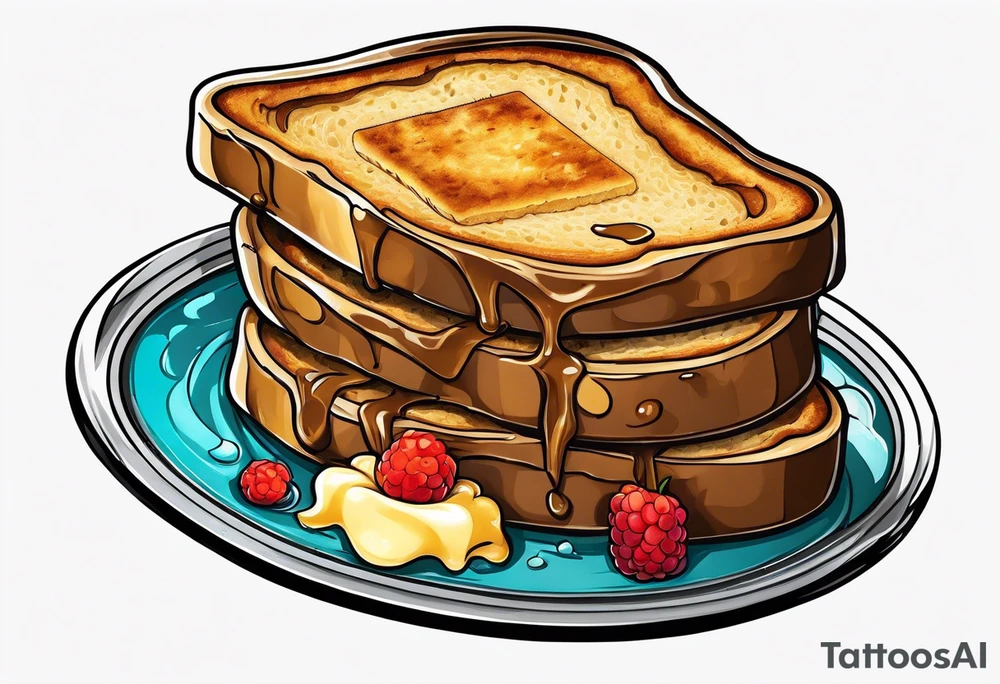 Burnt toast tattoo idea