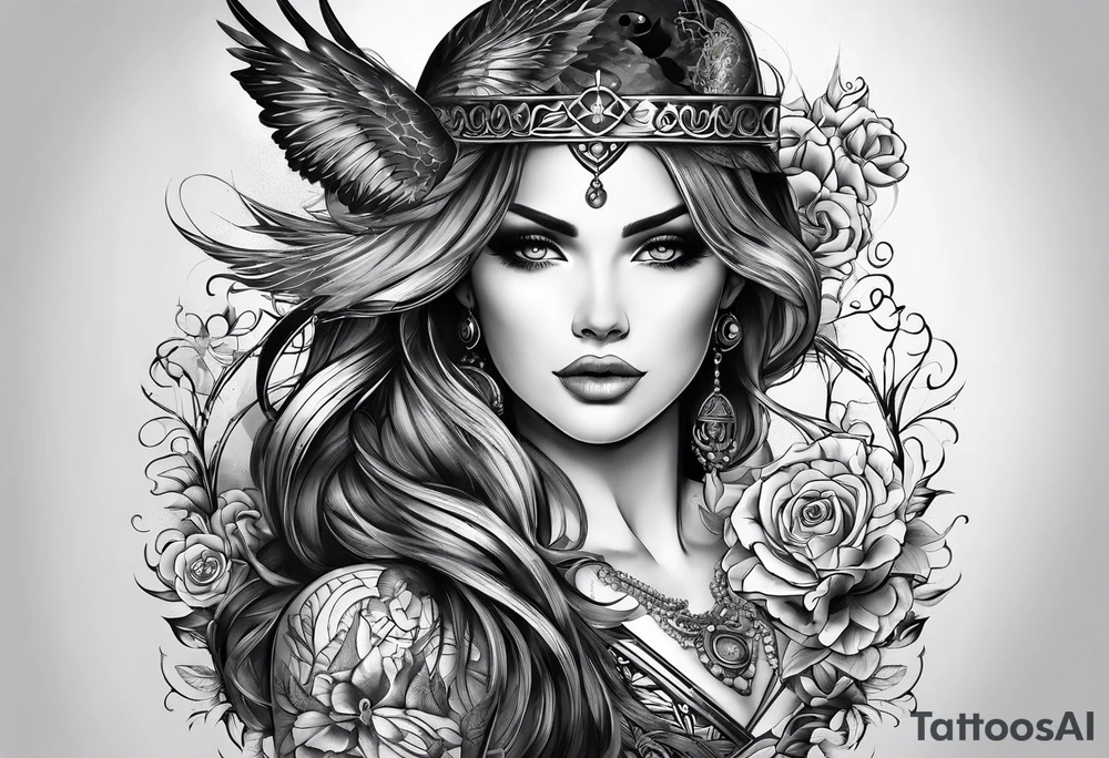 The tatoo should show i have dedication, respect and inner strength, and I try to become better everyday tattoo idea