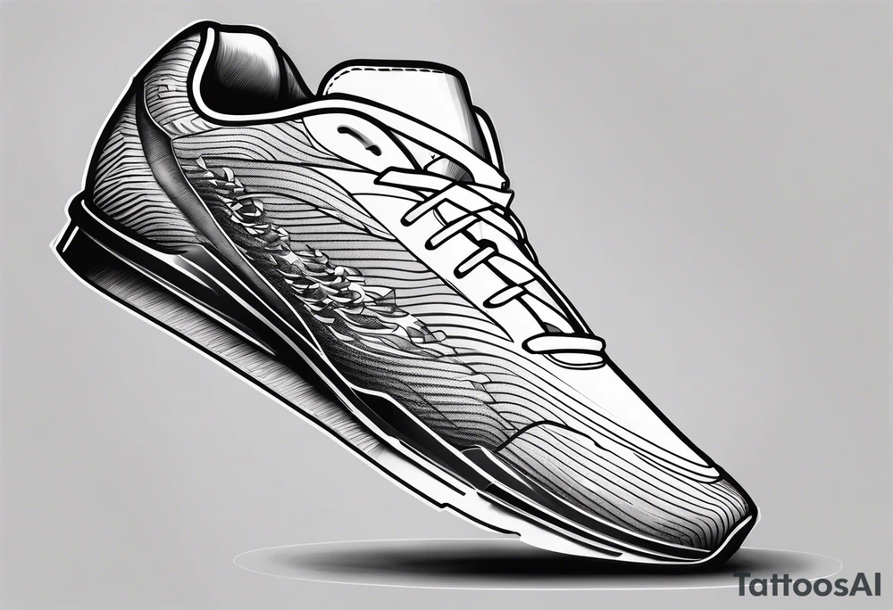 foot race tattoo idea