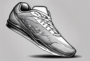 foot race tattoo idea