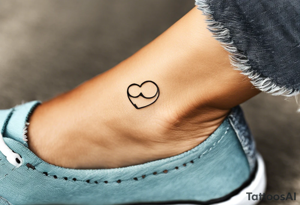 Puzzle Piece: A fine, clean outline with no shading, keeping the design light and elegant. Two pieces connected. 
Handwritten Text: inside the puzzle piece, your sister’s words “to my favorite sister,” carefully preserving the integrity of her handwriting.
This will create a balanced, meaningful design that's simple yet full of emotion—perfect for a small ankle tattoo. tattoo idea