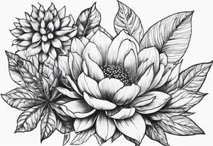 Plants that are not flowers tattoo idea