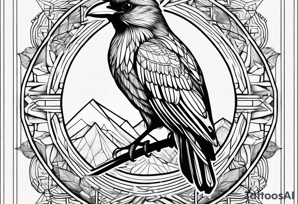 Birdoak tattoo idea