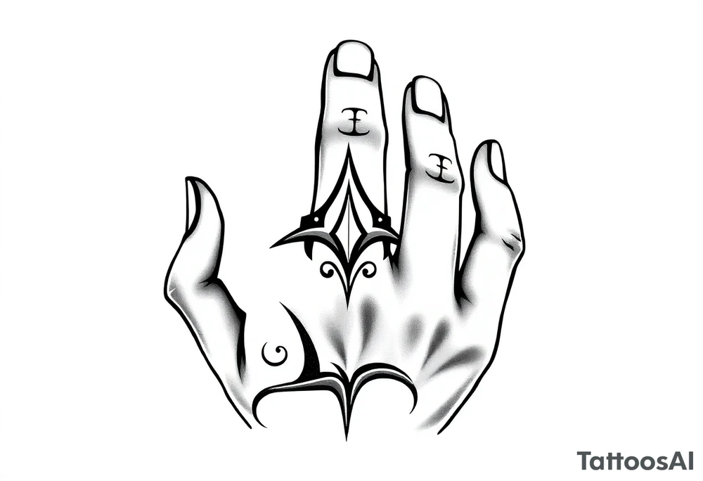 finger tattoo on the finger tattoo idea