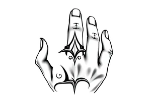 finger tattoo on the finger tattoo idea
