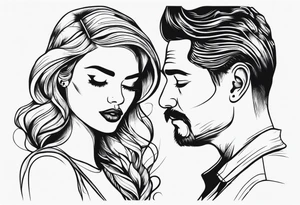 Couple's tattoos red head and mexican tattoo idea