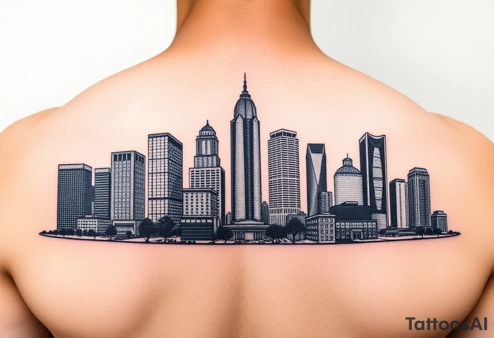 Atlanta skyline tattoo idea