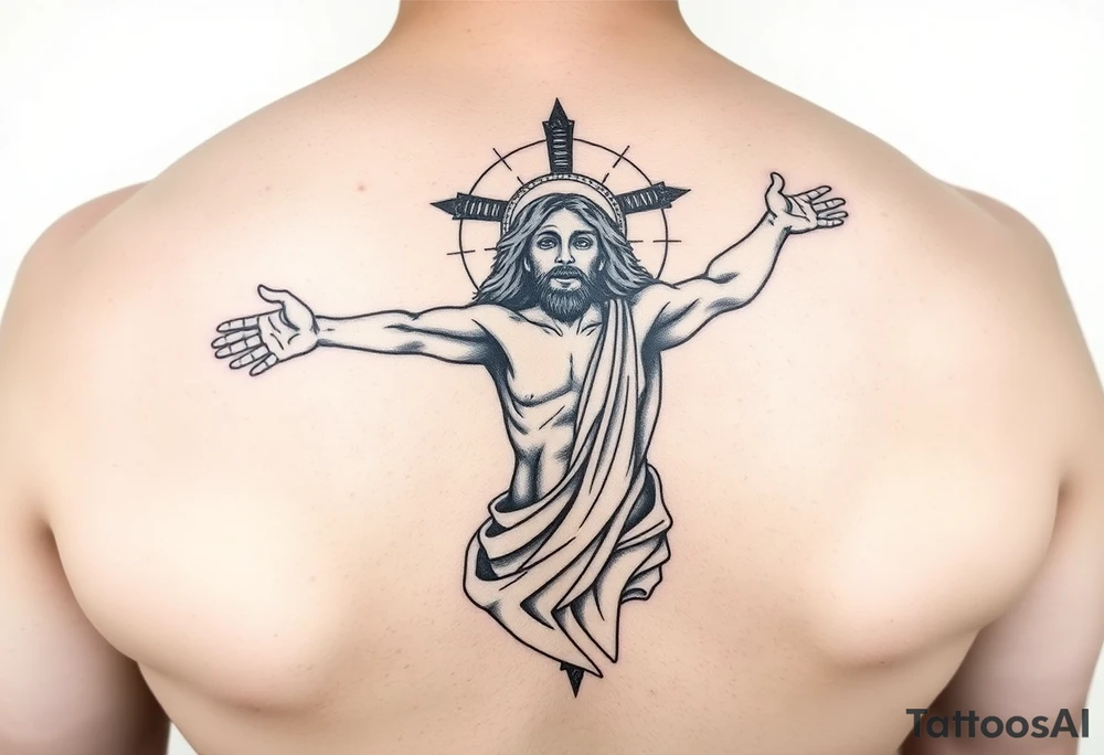 jesus winnig the death tattoo idea
