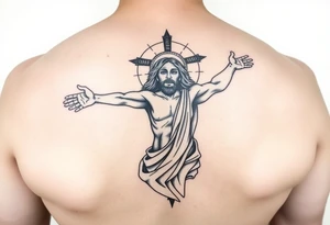 jesus winnig the death tattoo idea