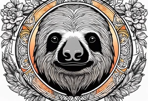 Hanging sloth tattoo idea