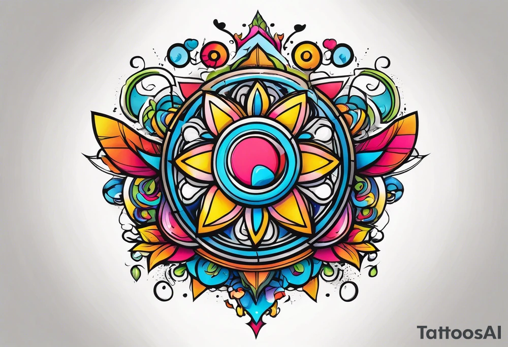 Half sleeve design tattoo idea