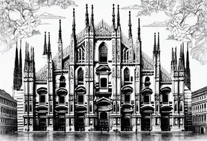 duomo of Milan tattoo idea