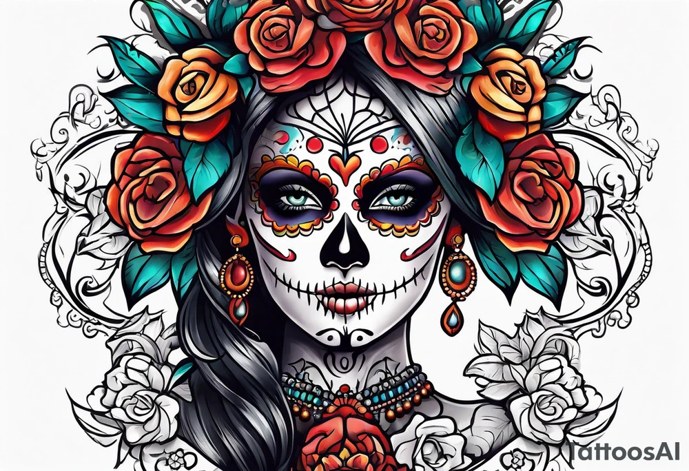 Day of the Dead tattoo idea