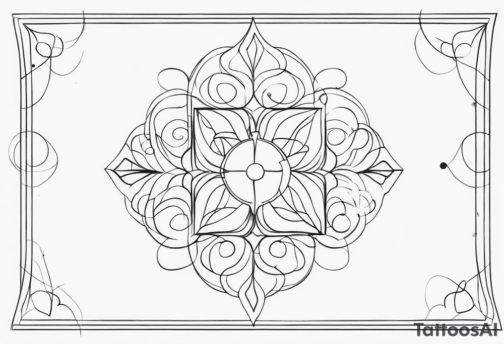 a simple design using only 4 dots tattoo idea