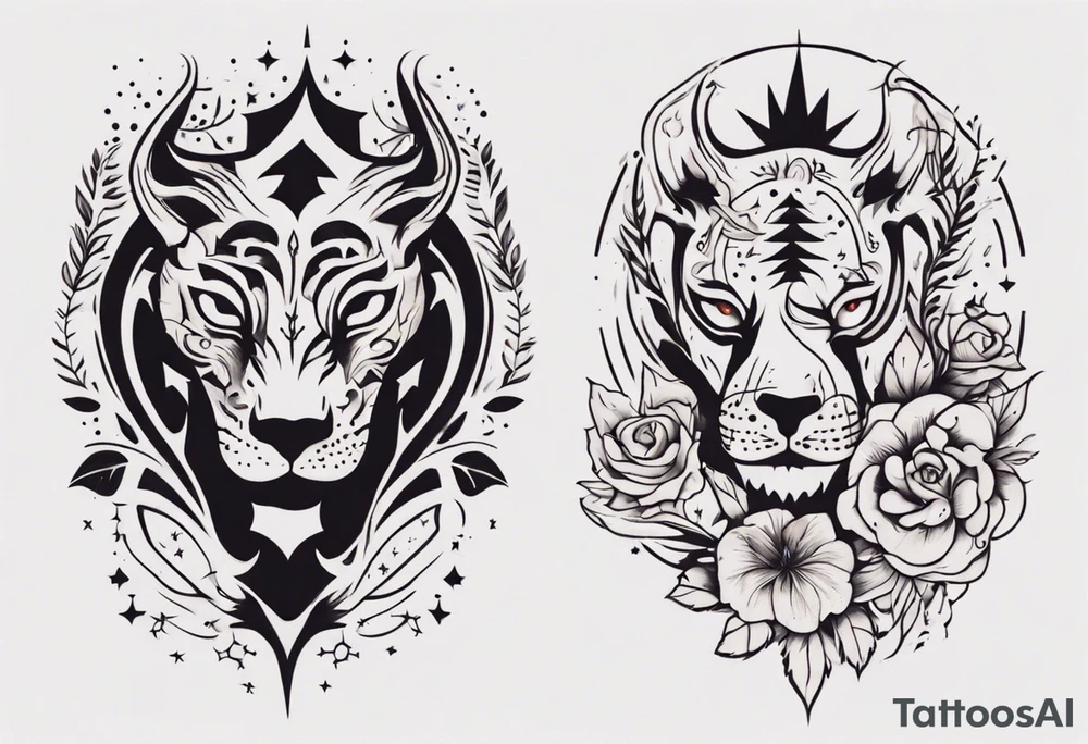 Matching tattoos for couples tattoo idea