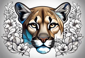 Mountain lion tattoo idea