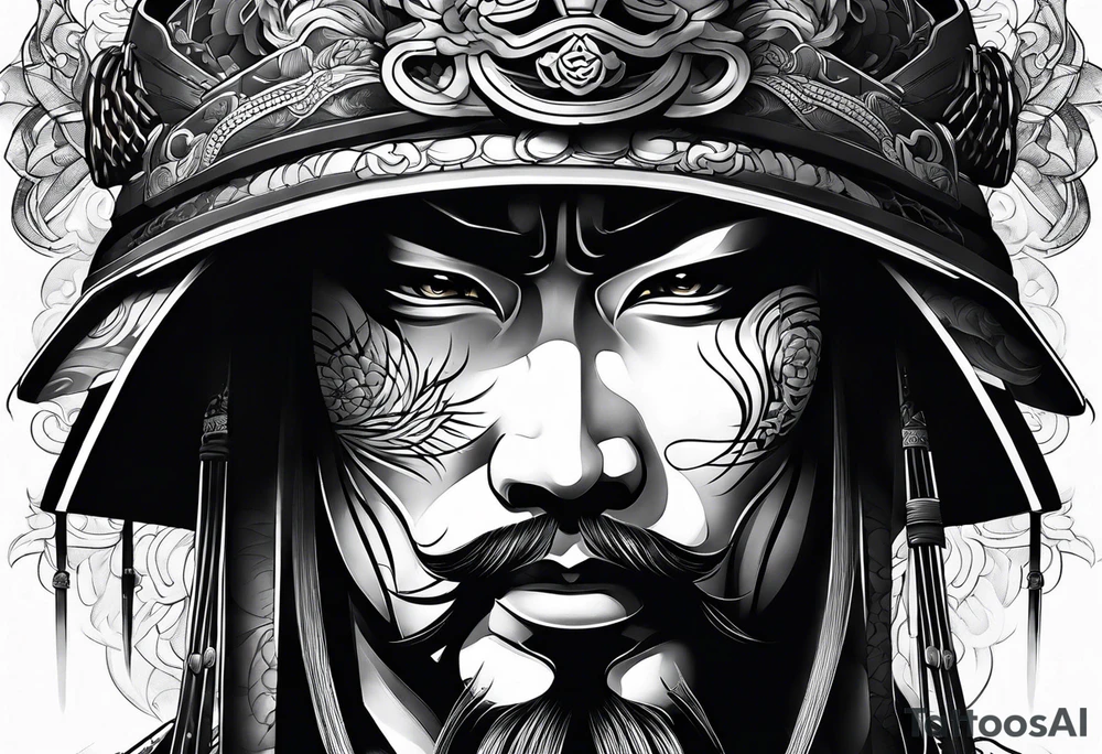 Japanese samurai tattoo idea