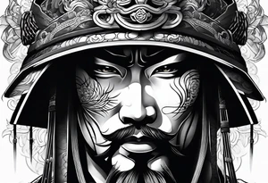 Japanese samurai tattoo idea