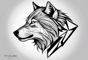 TATUAJE DE LOBO EN EL PECHO tattoo idea