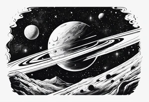 andromeda galaxy tattoo idea