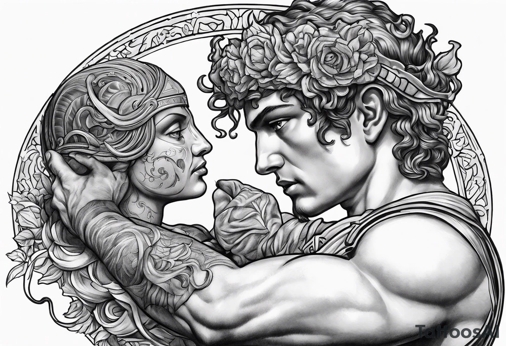 perseus holding medusas head tattoo idea