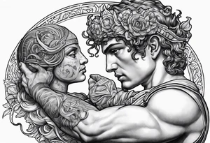 perseus holding medusas head tattoo idea