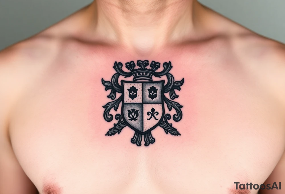 Smith, Irish family crest very intricate tattoo idea