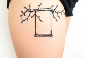 tree swing tattoo idea