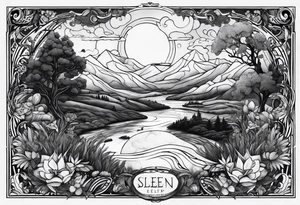 Sleep token take me back to eden album cover tattoo idea