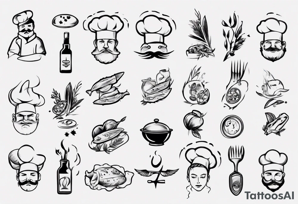 chef inspired tattoo idea