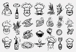 chef inspired tattoo idea