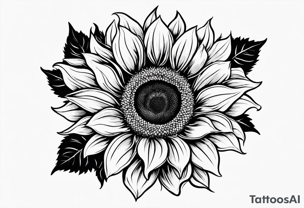 Sunflower tattoo idea