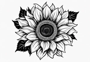 Sunflower tattoo idea