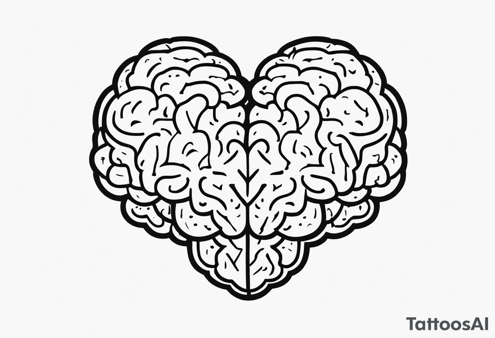 Brain, heart sign, love, heart break makes you strong, worth it, pain makes you stronger, strength, plane, travel, passion, growth inside tattoo idea
