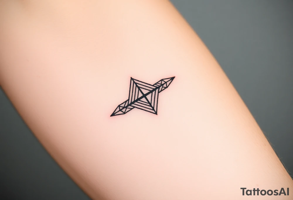 geometric lines tattoo idea